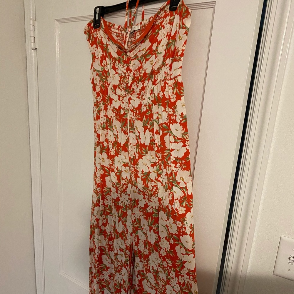 AE brand floral jumpsuit